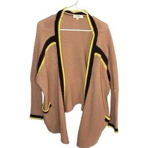 Umgee  Cardigan with Yellow and brown Highlights